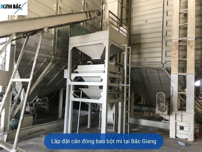 Lắp đặt cân đóng bao tinh bột mì ở tại Bắc Giang