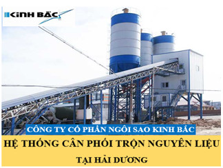 Hệ thống Cân phối trộn nguyên liệu tại Hải Dương