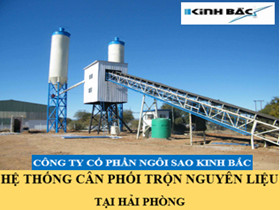 Cân phối trộn nguyên liệu tại Hải Phòng