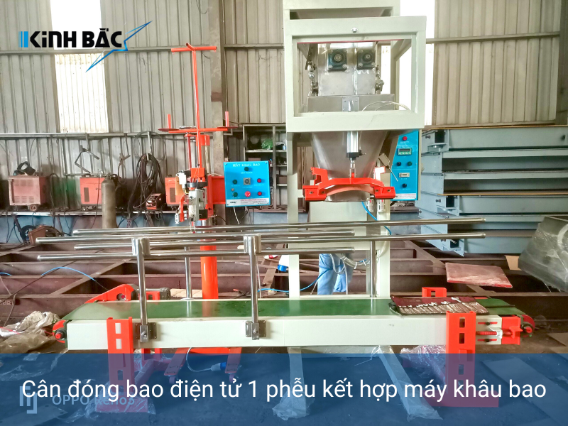 Lắp đặt cân đóng bao điện tử 1 phễu tại Hải Dương