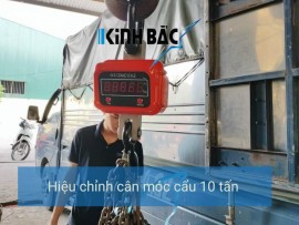 Lắp đặt cân treo điện tử 10 tấn tại Bắc Ninh
