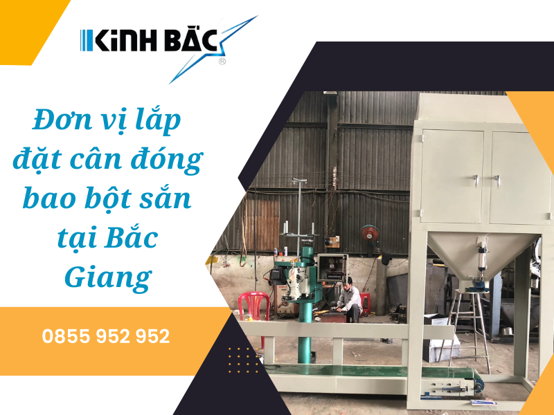 Đơn vị lắp đặt cân đóng bao bột sắn tại Bắc Giang