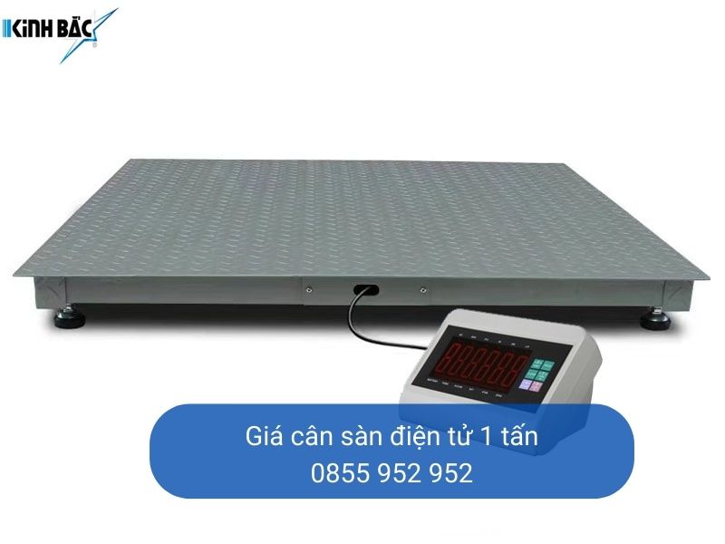 Giá cân sàn điện tử 1 tấn