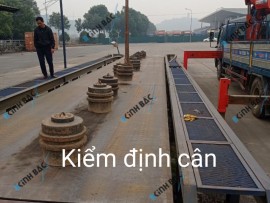 Lắp đặt trạm cân ô tô 150 tấn tại Bắc Giang