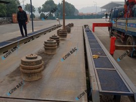 Kiểm định trạm cân ô tô 120 tấn tại Bắc Ninh