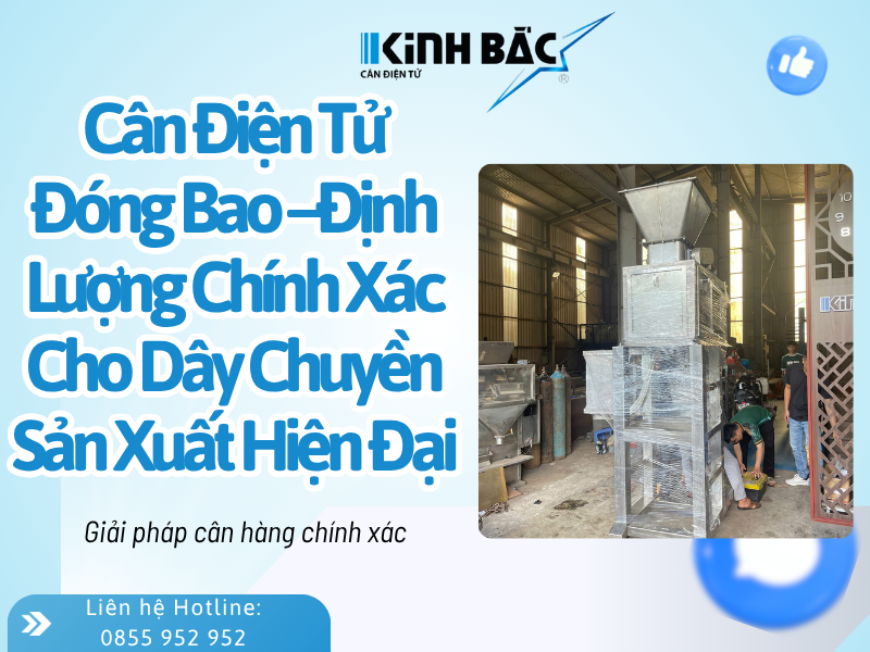 Cân Điện Tử Đóng Bao –Định Lượng Chính Xác Cho Dây Chuyền Sản Xuất