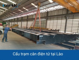 Lắp đặt trạm cân ô tô 120 tấn tại Lào